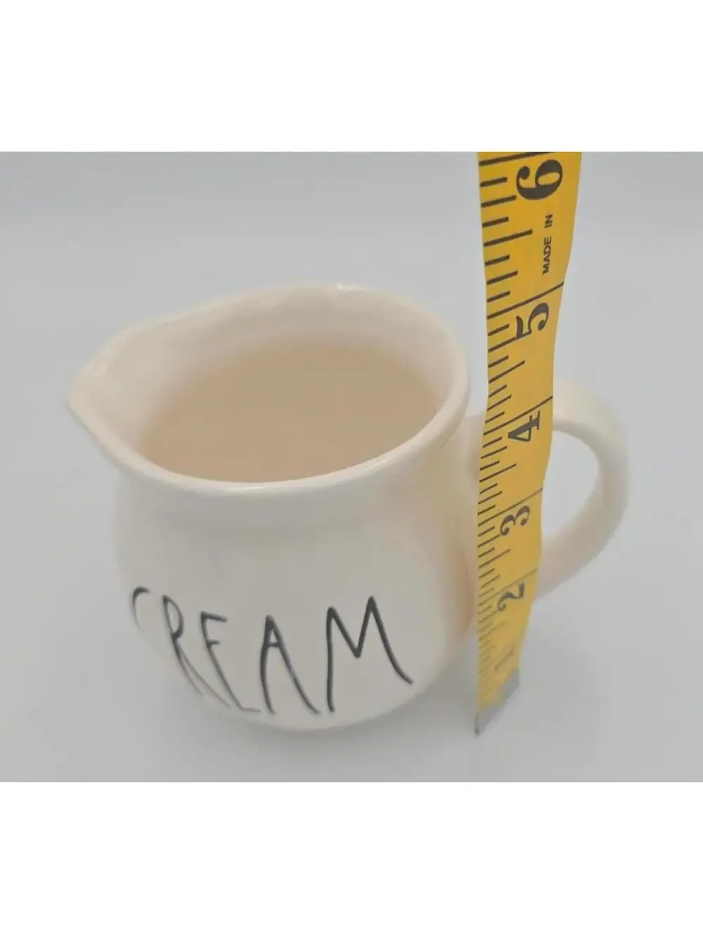 Rae Dunn Black and White Ceramic Creamer